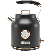 Haden 75070 Dorset 17 Liter Stainless Steel Retro Electric Kettle With Auto Shut-Off And Boil-Dry Protection, Blackcopper