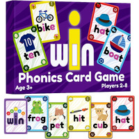 Iwin Phonics Game And Vowels Sounds Card Game - Learn To Read Game For Ages 3-9 Kindergarten 1St 2Nd Grade Learning Phonics - Short Vowel Cvc Words And Long Vowel Matching Game For 2-8 Players