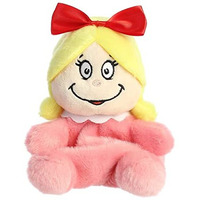 Aurora Whimsical Dr. Seuss Cindy-Lou Who Palm Pals Stuffed Animal - Magical Storytelling - Literary Inspiration - Pink 5 Inches