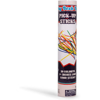 Way Back Toys Pick Up Sticks 30 Colorful Wooden Sticks And Easy To Carry Container Game Of Steady Hands And Skill Novelty Family Fun Game For Ages 5 And Up