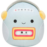 Squishmallows Official Kellytoy 8 Casja The Cassette Player Plush Toy S8-#1131 Retro Cassette Old School