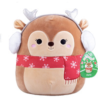 Squishmallows 10 Darla The Fawn Plush - Official Kellytoy Christmas Plush - Cute And Soft Holiday Reindeer Stuffed Animal Toy - Great Gift For Kids
