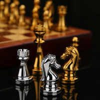 Weighted Metal Chess Pieces 2.6 Inch King Extra Queens Chess Pieces Only No Board
