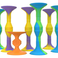 Popdarts Pro Pack Game Set (Wigglenobber Target Marker) - Indoor Outdoor Suction Cup Throwing Game - Competition With A Pop