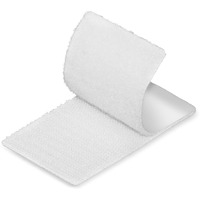 Nisuoien White Strips With Adhesive - 15 Sets Strong Sticky Double Sided Tape With Hook And Loop - 2 X 4 Inch