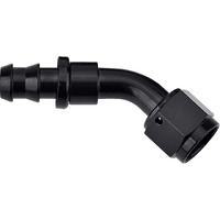 Evil Energy 10An 45 Degree Push Lock Hose Fitting End Black