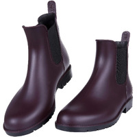 Asgard Women\'s Ankle Rain Boots Waterproof Chelsea Boots, Burgundy 41 (Size 10)
