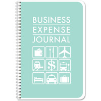 Bookfactory Business Expense Ledger Book/Logbook/Journal 112 Pages 6\"X9\" Wire-O (Bus-110-69Cw(Business Expense)-Bx)