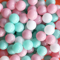 Moonxhome Ball Pit Balls Crush Proof Plastic Balls For Children's Toy Balls Macaron Ocean Balls 2.15 Inch Pack Of 100 White&Green&Pink