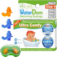 Waterdam Swimming Ear Plugs Great Waterproof Ultra Comfy Earplugs Prevent Swimmer's Ear