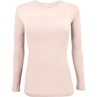 Natural Uniforms Womens Under Scrub Tee Crew Neck Long Sleeve T-Shirt (Nude, Large)