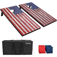 Gosports Classic Cornhole Set - Includes 8 Bean Bags, Travel Case And Game Rules (Choice Of Style)