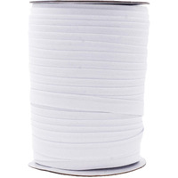 Mandala Crafts Double Fold Bias Tape For Sewing, Seaming, Binding, Hemming, Piping, Quilting, 1/2 Inch 55 Yards, White