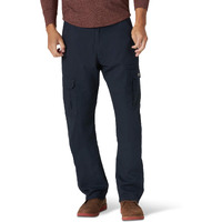 Wrangler Authentics Men's Relaxed Fit Stretch Cargo Pant, Navy, 32W X 29L