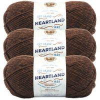 Lion Brand Yarn Heartland Yarn For Crocheting, Knitting, And Weaving, Multicolor Yarn, 3-Pack, Sequoia