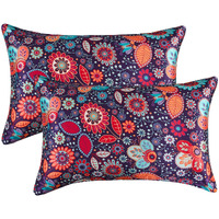 Mr&Hm Satin Pillowcase For Hair And Skin, Silk Satin Pillowcase 2 Pack, Queen Size Pillow Cases Set Of 2, Silky Pillow Cover With Envelope Closure (20X30, Pattern4)