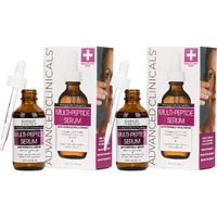 Advanced Clinicals Multi Peptides Serum For Face | Visible Anti Aging Hydrating Collagen Peptide Facial Serum With Vitamin E Helps Improve Look Of Wrinkles, Puffiness, & Uneven Skin Tone, 2-Pack