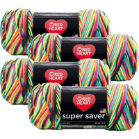 Red Heart Super Saver Yarn (4-Pack Of 5Oz Skeins) (Ocean)