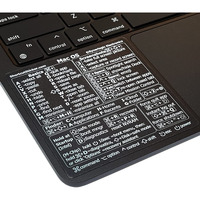 Synerlogic Mac Os (Venturamontereybig Surcatalinamojave) Keyboard Shortcuts, M1M2Intel Transparent No-Residue Vinyl Sticker For Black Macbook (Clearwhitepack Of 10)