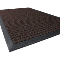 Montvoo-Door Mat Outdoor Indoor Entrance Doormat-Thick Front Door Welcome Mat Absorbent Outdoor Entrance Non Slip Entryway Rugs Indoor Door Mats For Home Entrance-Brown 17"X30"