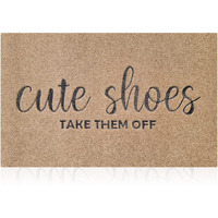 Welcome Mat Indoor For Front Door Mat Outdoor Large 24X 36 Rug For Outside Home Entry Cute Shoes Door Entryway Rug Non Slip Entrance Rug To Bedroom Bathroom Shoe Scraper Easy To Clean Doormat Brown