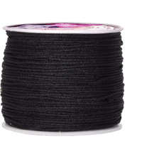 Mandala Crafts Blinds String, Lift Cord Replacement From Braided Nylon For Rvs, Windows, Shades, And Rollers (1Mm, Black)