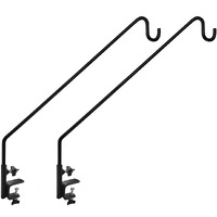 Mixxidea 2 Packs Heavy Duty Deck Rail Pole Deck Hook, Extensible And Adjustable Deck Hook For Hanging Bird Feeder, Plants, Suet Baskets,Wind Chimes,Lanterns