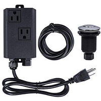 Garbage Disposal Air Switch Kit Dual Outlet Sink Top Waste Disposal Stainless Steel On/Off Air Button Food And Waste Disposals Part By Etoolcity