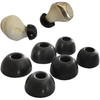 Luckvan Foam Eartips For Jabra Elite 75T 65T Active 7 Proelite 3 Memory Foam Tips Jabra Elite Active Earbuds Replacement Fit In Charging Case, Black Lms