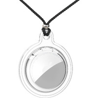 Crystal Clear Adjustable Airtag Necklace Holder For Kids And Adults - Durable, Fashionable, And Comfortable