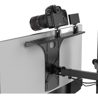 Humancentric Dslr Monitor Mount - Monitor Shelf For Desk Camera Mount, Light Webcam And Microphone Camera Shelf For Monitor Vesa Arm, Replace Clamp Tripods For Camera Desk Mount, Large