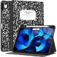 Supveco For Ipad Air 5 Caseipad Air 4 Case With Pencil Holder-Support Pencil 2Nd Gen+Auto Wakesleep],Slim Lightweight Soft Tpu Back Cover For Ipad Air 5Th4Th Gen 109 Inch 20222020 -Book