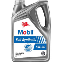 Mobil Full Synthetic Motor Oil 5W-20, 5 Quart