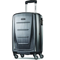 Samsonite Winfield 2 Hardside Expandable Luggage With Spinner Wheels, Checked-Medium 24-Inch, Charcoal