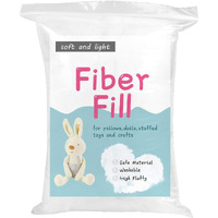 Lokunn 7.05Oz Polyester Fiber Fill, Stuffing Pillow Filling Stuffing Cushion Filling, Batting High Resilience Fill Fiber, Stuffing For Stuffed Animals/Diy Crafts (White)