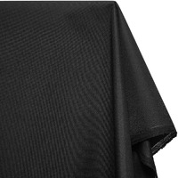 Ottertex Canvas Fabric Waterproof Outdoor 60\" Wide 600 Denier 15 Colors Sold By The Yard (10 Yard, Black)