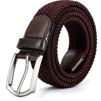 Radmire Braided Canvas Woven Elastic Stretch Belts For Menwomenjunior With Multicolored