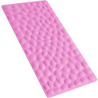 Non-Slip Bathtub Mat Othway Soft Rubber Bathroom Bathmat With Strong Suction Cups (Pink, 16X31.5 Inch)