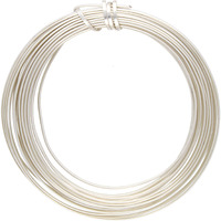 The Beadsmith Square Craft Wire - Wire Elements - Soft Temper - 21 Gauge, 4 Yard Coil - Silver Color - Beading Wire Used For Jewelry Making, Wire Wrapping, And Other Diy Arts & Crafts