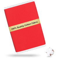 Craftido-19 Options-100% Cotton Fabric By The Yard In Solid Color 44Wide By 3Yd (9 Ft) -Medium Weight 5.2 Oz-For Quilting, Sewing, Crafts, Binding, Backing And Lining - Red