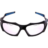 Python Full Framed (Clear Lenseblack Frame) Racquetball Eye Protection (Pickleball, Squash) (Eyewear, Goggle, Eyeguard)