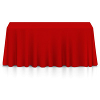 Lanns Linens - 90 X 156 Premium Tablecloth For Wedding  Banquet  Restaurant - Rectangular Polyester Fabric Table Cloth - Red