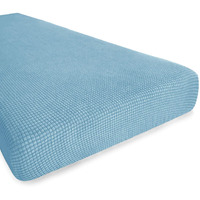 Hokway Stretch Couch Cushion Slipcovers Reversible Cushion Protector Slipcovers Sofa Cushion Protector Covers(Smoky Blue, Medium)