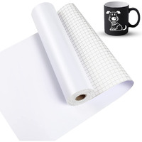 Lya Vinyl Matte White Permanent Vinyl For Cricut, Matte White 12" X 50Ft Permanent Adhesive Vinyl Roll For Cri-Cut, Silhouette Cameo, Vinyl Roll For Craft Cutter