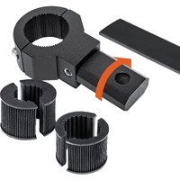 Off-Road Atv Utv Light Bar Mount Mounting Bracket Mini Bar Clamp Kit 0751125 Inch] 360-Degree] 2 Stud Sizes] Aluminium] 1 Unit] Bull Bar Roll Bar Clamp Roll Cage Clamps Mount For Atv Utv