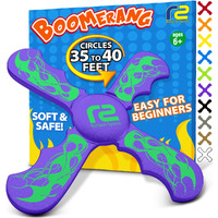 Pool Games & Pool Toys Foam Boomerang - Kids Boomerang That Comes Back! - Soft Kids Pool Toys For Adults And Family - Beach Toys & Summer Toys - Outdoor Toys For Kids Ages 6 & Up Splash Pad Toys