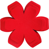 Bykitchen Pan Protectors, Set Of 12 And 3 Different Sizes, Larger & Thicker Felt Pot Pan Separators, Red Pan Dividers Protectors For Stacking And Protecting Your Cookware