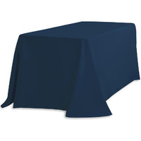 Ltc Linens Tablecloth 90 X 132-Inch Rectangular Polyester Tablecloth With Rounded Corners, Navy Blue, (90132-010178)