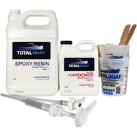 Totalboat 5:1 Epoxy Resin Kit (Gallon, Slow Hardener), Marine Grade Epoxy For Fiberglass And Wood Boat Building And Repair