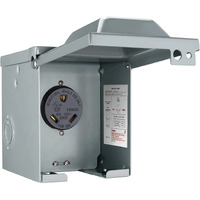 30 Amp 125 Volt Rv Power Outlet Box, Enclosed Lockable Weatherproof Nema Tt-30R Outdoor Electrical Receptacle Panel, 30 Amp Rv Receptacle For Rv Camper Travel Trailer Motorhome Electric Car Generator